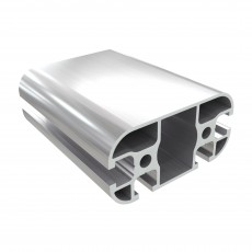 6 AC 4 griovelių stačiakampis užapvalintas aliuminio 30x60 mm profilis