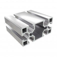 8 AC 6 griovelių 40 serijos stačiakampis aliuminio 40x80 mm profilis
