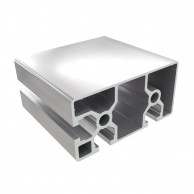 8 AC 3 griovelių 40 serijos stačiakampis aliuminio 40x80 mm profilis