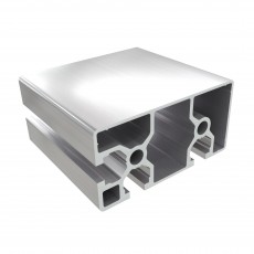 8 AC 3 griovelių 40 serijos stačiakampis aliuminio 40x80 mm profilis
