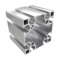 8 AC 8 griovelių 40 serijos kvadratinis aliuminio 80x80 mm profilis