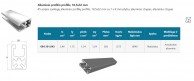 8AC 1 griovelio 45 serijos 18,5x32 mm paprastas aliuminio profilis 02