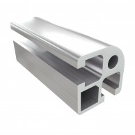 8AC 2 griovelių 45 serijos 32x32 mm užapvalintas aliuminio profilis