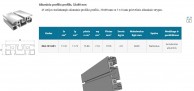 8AC 5 griovelių 45 serijos 32x90 mm stačiakampis aliuminio profilis 02