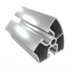 8AC 2 griovelių 45 laipsnių arkinis 45 serijos 45x45 mm sustiprintas aliuminio profilis