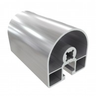 8AC 1 griovelio apvalus 45 serijos 45x45 mm sustiprintas aliuminio profilis