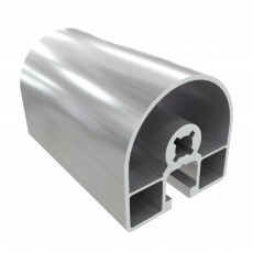 8AC 1 griovelio apvalus 45 serijos 45x45 mm sustiprintas aliuminio profilis