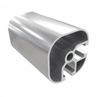 8AC 2 griovelių suapvalintas 45 serijos 45x45 mm lengvas aliuminio profilis