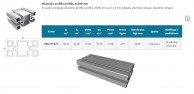 8AC 6 griovelių 45 serijos 45x90 mm lengvas aliuminio profilis 02