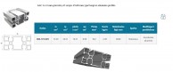 8AC 6 griovelių 45 serijos 45x90 mm ypač lengvas aliuminio profilis 02