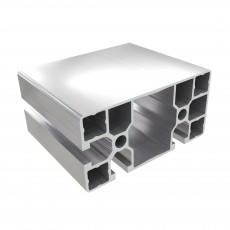 8AC 3 griovelių 45 serijos 45x90 mm sustiprintas aliuminio profilis