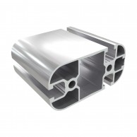 8AC 3 atvirų ir 1 nuplėšiamo griovelio 45 serijos 45x90 mm sunkus užapvalintas aliuminio profilis