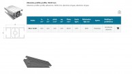 12AC apsauginis 30x50 mm aliuminio profilis užtvaroms