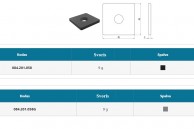8AC apsauginio 45x45 mm aliuminio profilio užtvaroms dangtelis