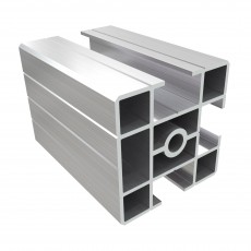 12AC apsauginis 50x50 mm aliuminio profilis užtvaroms