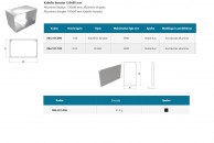 Aliuminio latakas kabeliui, 120x80 mm ir jo dangtelis