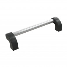 Vamzdinės rankenos bei jų tvirtinimo elementai aliuminio profilių konstrukcijoms