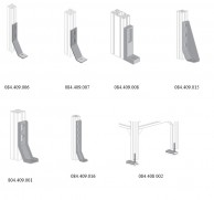 Laikikliai atramų tvirtinimui prie grindų 00