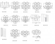 Poliamido vyriai aliuminio profilių konstrukcijoms 00