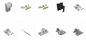 BH tipo aliuminio profilių konstrukcijų durų elementai-spyruoklės, durų spaustukai