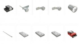 Aliuminio profilių konstrukcijų durų elementai-užraktai, kaiščia