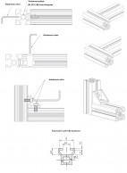 8BH 20x20 aliuminio kvadratinių profilių  tvirtinimo ypatumai ir griovelių matmenys