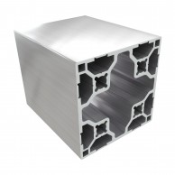 8BH 60x60 kvadratinis aliuminio profilis be griovelių