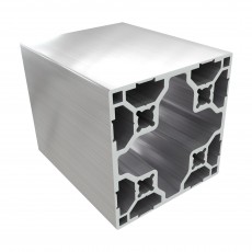8BH 60x60 kvadratinis aliuminio profilis be griovelių