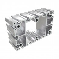 10BH 45 serijos sunkus aliuminio profilis, 135x225 mm, su 16 x 10 mm griovelių