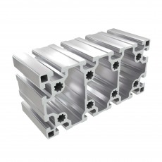 10BH sunkus 90x180 mm stačiakampis aliuminio profilis su 12x10 mm atvirais grioveliais