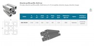 10BH 50x50 mm aliuminio profilis su 4x10 mm atvirais grioveliais 02