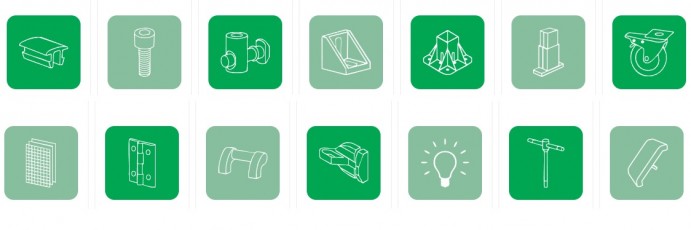 BH  tipo profilių priedai