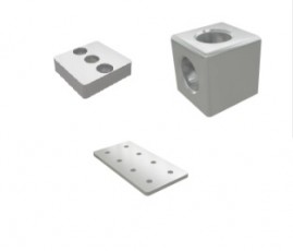 BH tipo profilių jungiamosios plokštės ir kubai