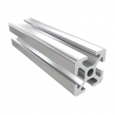 5IM 20x20 tipo aliuminio profiliai su 5 mm grioveliu