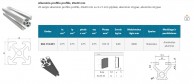 IM 20x20 tipo aliuminio profiliai su 5 mm grioveliu 02