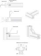 5 IM 20x20 aliuminio kvadratinių profilių  tvirtinimo ypatumai ir griovelių matmenys