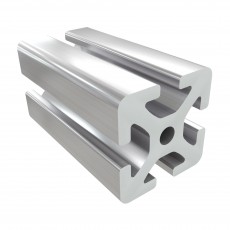 8IM tipo 40x40 sunkus aliuminio profilis su 4x8 mm grioveliais