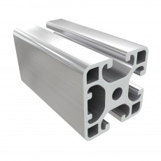 8IM tipo 40x40 lengvas aliuminio profilis su 3 atvirais ir 1x8 mm nuplėšiamu grioveliu