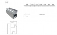 40x25 mm SP tipo EVO sferinis apsauginis aliuminio profilis 02