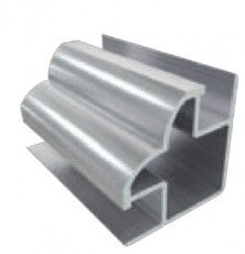 45x45 mm SP tipo EVO sferinis apsauginis aliuminio profilis 12 mm plokštėms