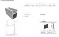 40x30 mm SP tipo EVO aliuminio profilis slankioms durims 02