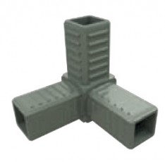 Trijų krypčių jungtys aliuminio profiliams