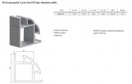 30x44 apsauginis 2 griovelių FPZ aliuminio profilis apsaugoms 02