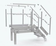 IS tipo profiliai laiptams