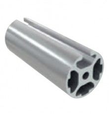 IS tipo linijos laiptų turėklo vamzdis 40 mm skersmens su vienu grioveliu