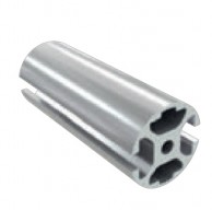 IS tipo linijos laiptų turėklo vamzdis 40 mm skersmens su dviem grioveliais