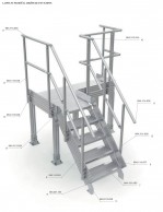 Laiptų su aikštele pavyzdys