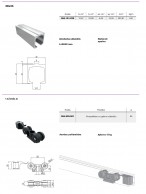 30x33 aliuminio profilis  ir vežimėlis lubinėms transportavimo sistemoms