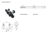 Vežimėlis 20 kg apkrovai, su kilpa daugiafunkcinei, prie lubų tvirtinamai sistemai 02