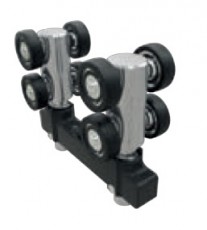 8 ratukų vežimėlis 20 kg apkrovai, skirtas daugiafunkcinei lubinei sistemai